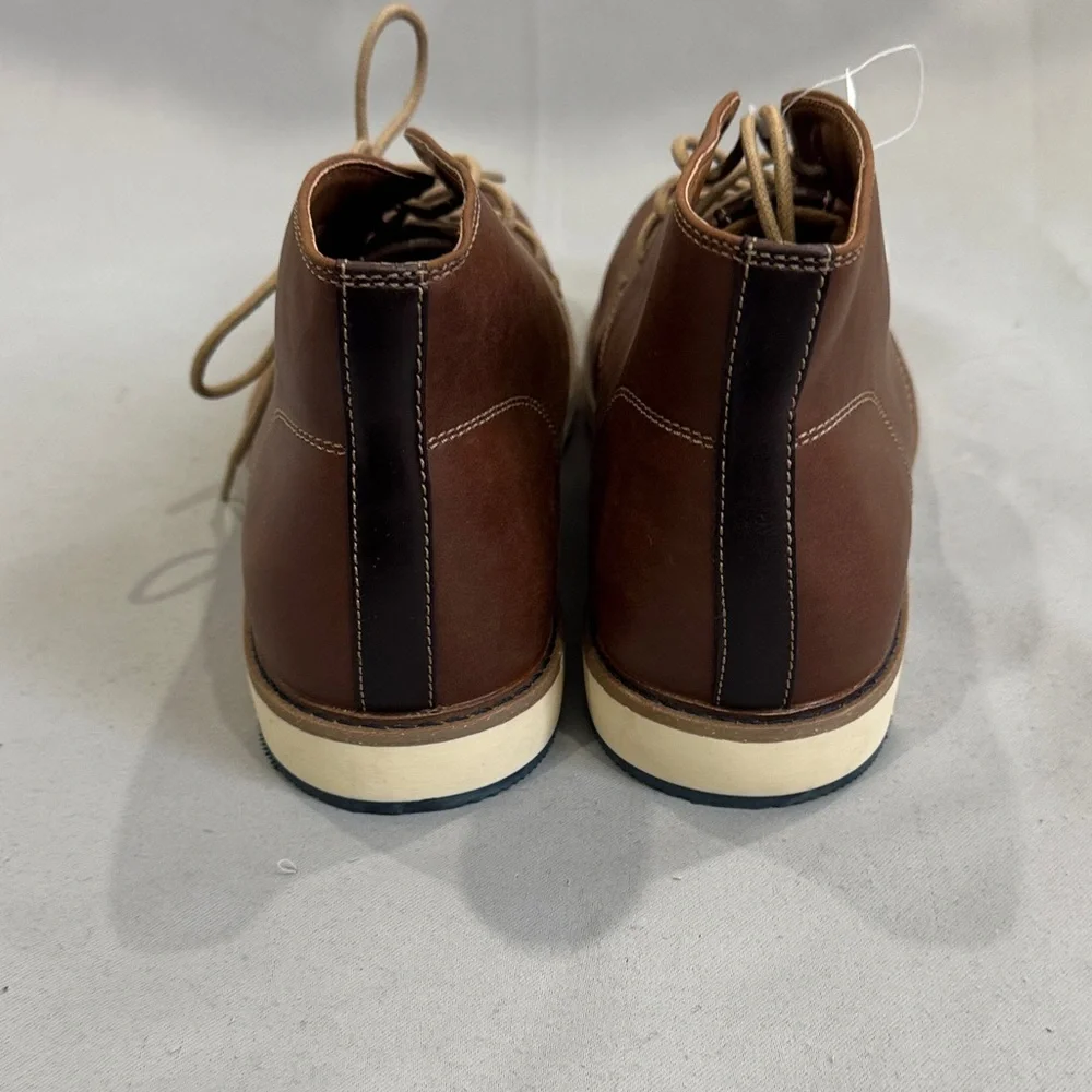 NWT ALDO Men’s Brown Leather Chukka Boots Size 10 Lace Up